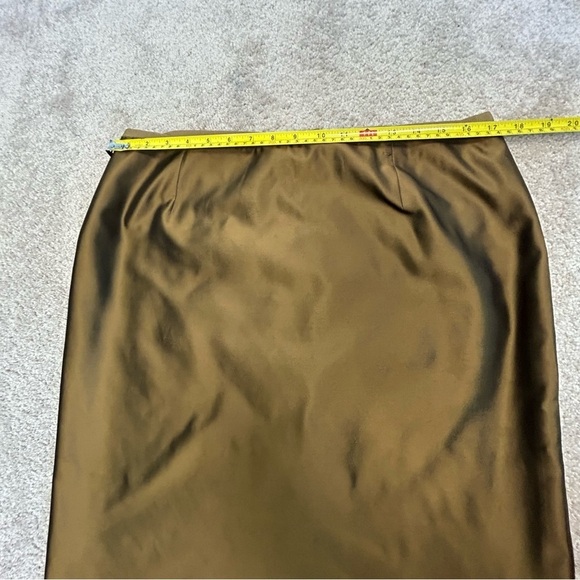 ECCOCI bronze metallic pencil skirt Sz 12 NWOT - Picture 8 of 10